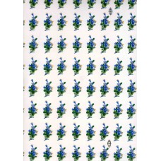 Ref. 79222 - Decalque flor azul média