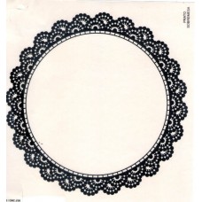 Ref. 79357 - Decalque renda prato sobremesa preto Ref. 79357 - Decalque renda prato sobremesa preto