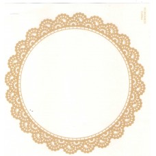 Ref. 79357 - Decalque renda prato sobremesa caramelo Ref. 79357 - Decalque renda prato sobremesa caramelo