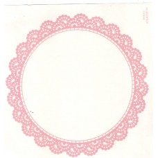 Ref. 79357 - Decalque renda prato sobremesa rosa Ref. 79357 - Decalque renda prato sobremesa rosa