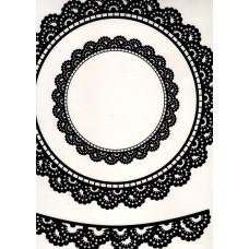 Ref. 79359 - Decalque renda prato raso preto Ref. 79359 - Decalque renda prato raso preto