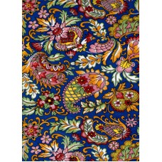Ref. 78759 - Decalque estampada fundo azul marinho 
