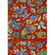 Ref. 78760 - Decalque estampada fundo vermelho 
