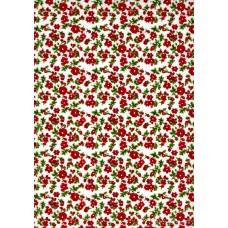 Ref. 78829 - Decalque chapado floral vermelho