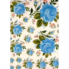 Ref. 79105 - Decalque rosas azul claro