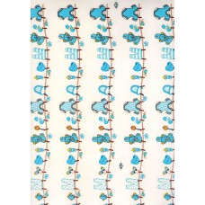 Ref. 79268 - Decalque varal infantil azul bebe