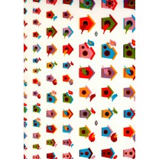 Ref. 79296 - Decalque casinhas com pássaros